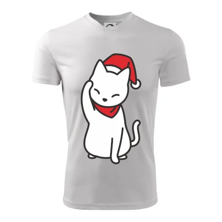 Vánoční kočka mávající