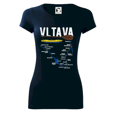 Mapa řeky Vltavy