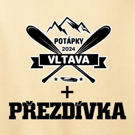 Na vodu - pádla hory (vlastní nápis)