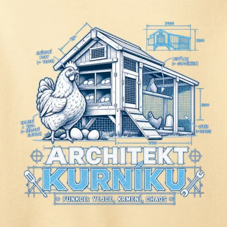 Architekt kurníku technický výkres