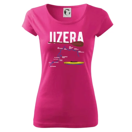 Mapa řeky Jizery