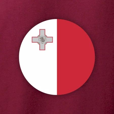 Vlajka Malta kulatá na prso