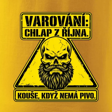 Varování chlap z října kouše když nemá pivo