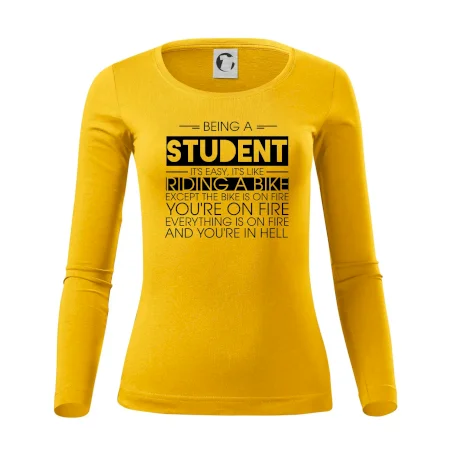 Being a student - bike