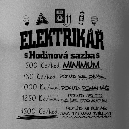 Elektrikář hodinová sazba