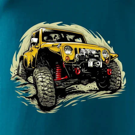 Žlutý offroad s navijákem
