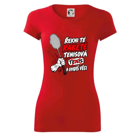 Badmintonová raketa není tenisová