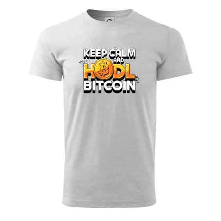3D nápis Keep Calm and HODL Bitcoin