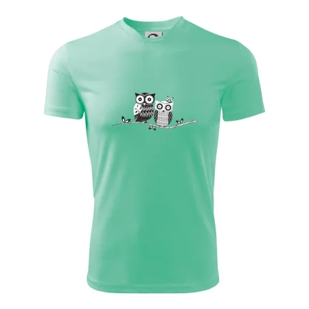 Dvě sovy abstraktní