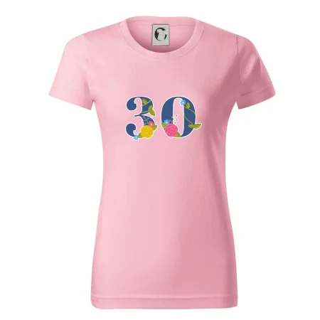 Květinové číslo kreslené - 30