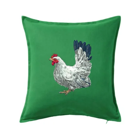 Slepice kreslená bílá