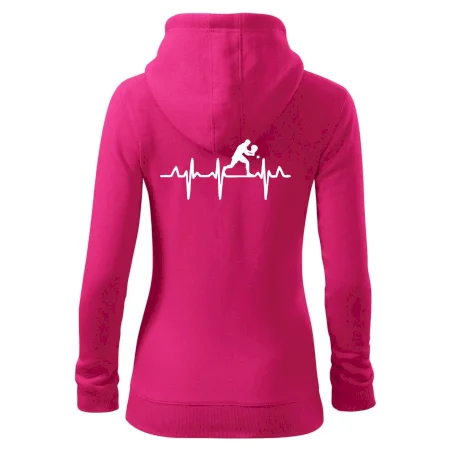 EKG stolní tenista stojící