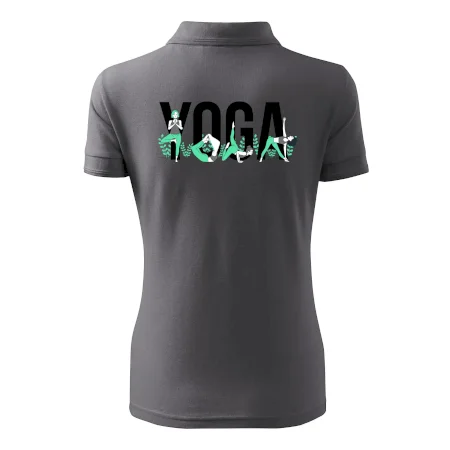 Yoga nápis barevný