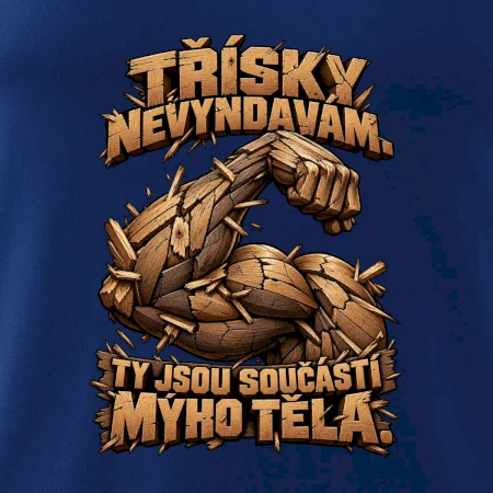 Třísky nevyndavám ty jsou součástí mýho těla - dřevěná paže