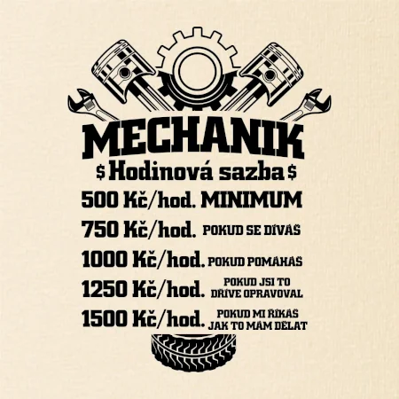 Mechanik - hodinová sazba