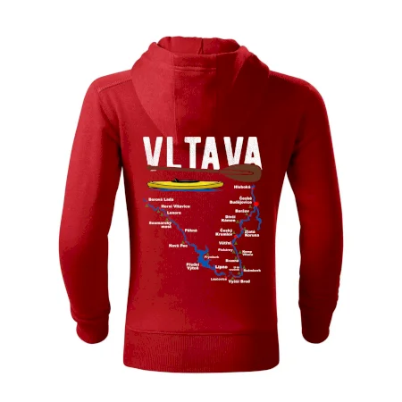 Mapa řeky Vltavy