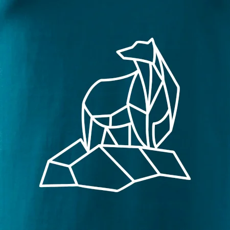 Geometrie lední medvěd na ledu