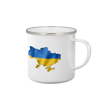 Ukrajina vlajka mapa