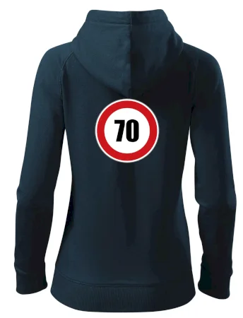 Dopravní značka - omezení rychlosti 70