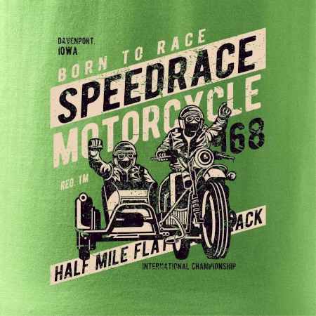 Speedrace motrcycle half mile