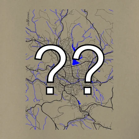 Vaše město - Mapa s vodními toky