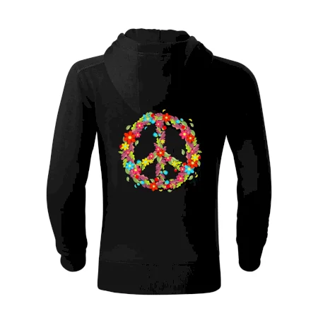 Peace symbol červené květiny