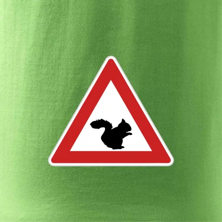 Dopravní značka - Pozor veverka