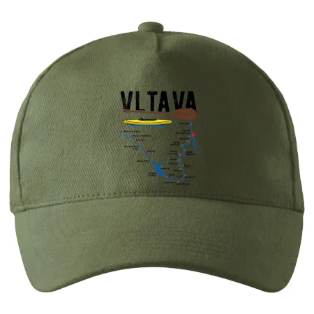 Mapa řeky Vltavy