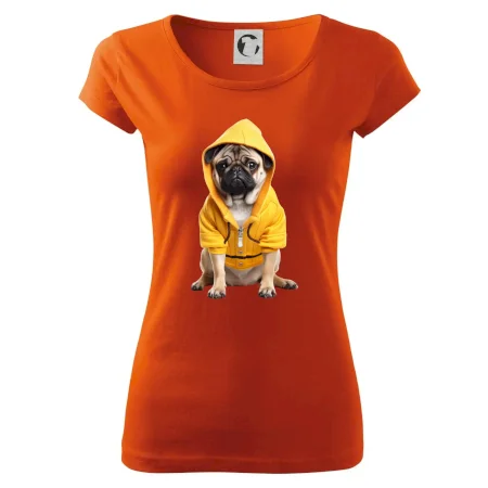 Mops v mikině