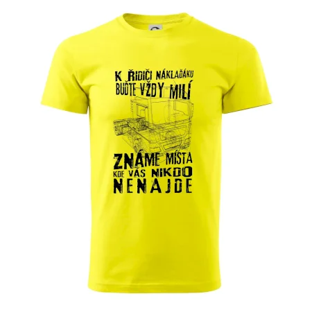 K řidiči náklaďáku buďte vždy milý