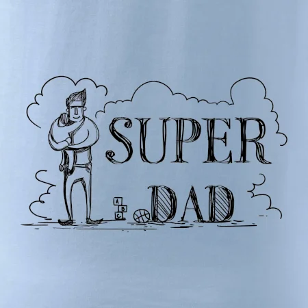 Kreslený nápis super dad