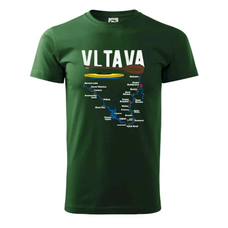 Mapa řeky Vltavy