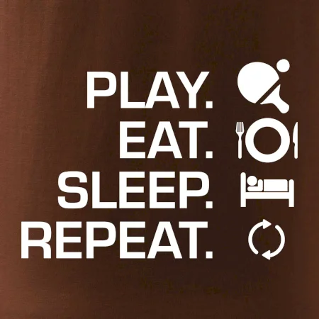 Stolní tenis - eat sleep