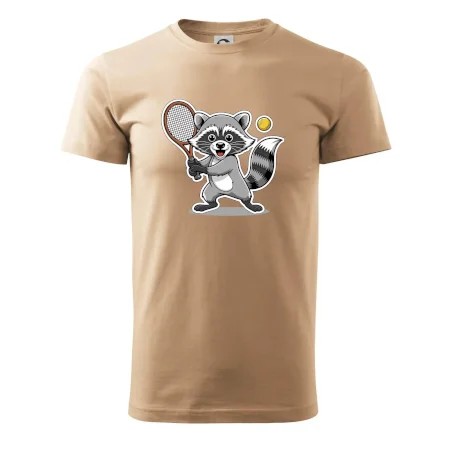 Mýval hraje tenis kreslený