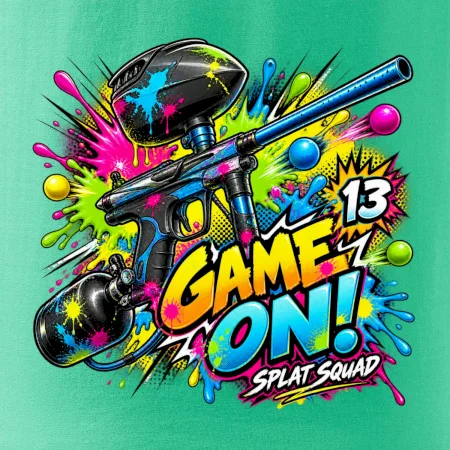 Barevná exploze game on paintball