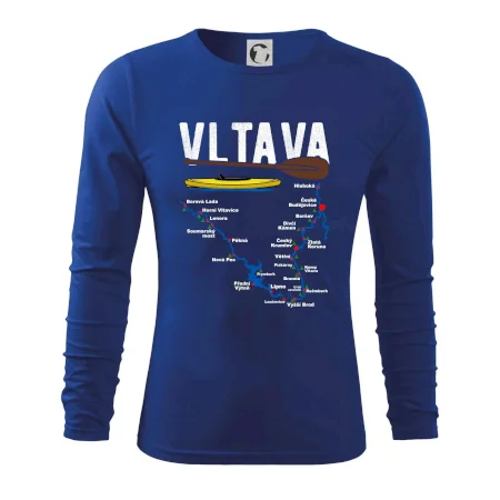 Mapa řeky Vltavy