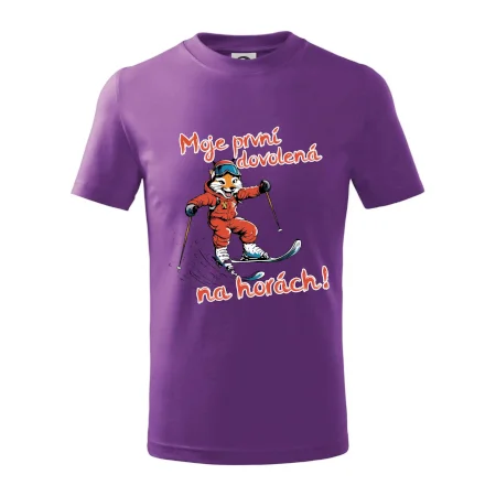 Moje první dovolená na horách hnědá  liška