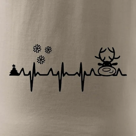 EKG Vánoce Vločky a sob
