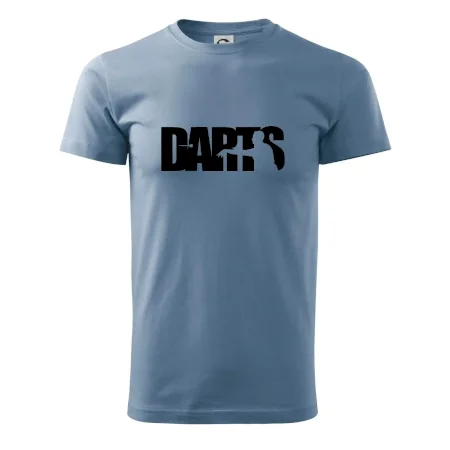 Darts - nápis se šipkařem