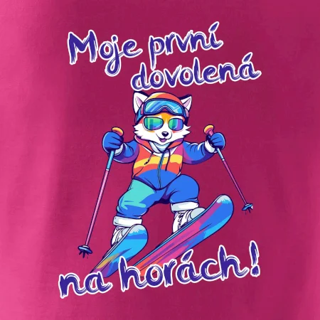 Moje první dovolená na horách modrá liška
