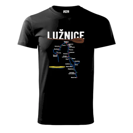 Mapa řeky Lužnice