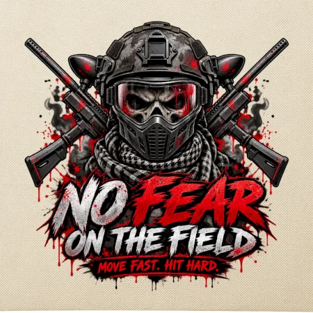 Lebka bojovníka no fear paintball