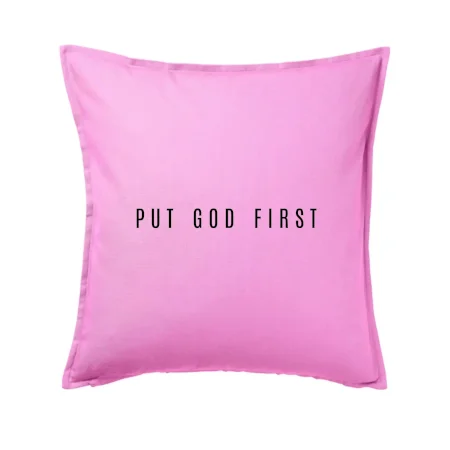 Put God first slabý nápis