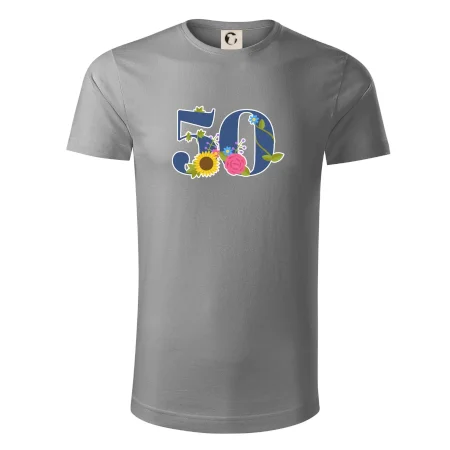Květinové číslo kreslené - 50