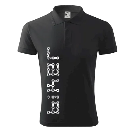 Biker nápis na výšku řetěz