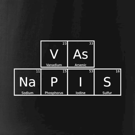 Vlastní nápis - periodická tabulka