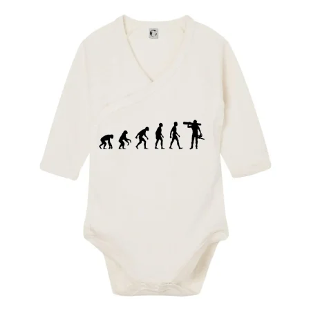 Evoluce dřevorubec - pila a kmen