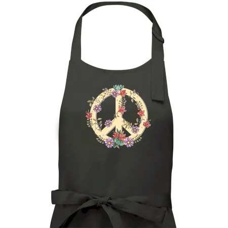 Peace symbol pískový