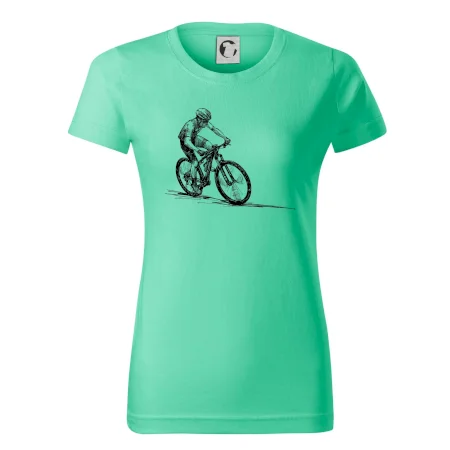 MTB kreslený cyklista