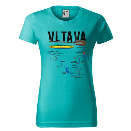 Mapa řeky Vltavy